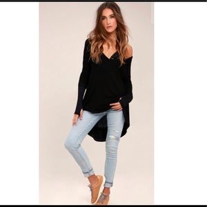 We the free by free people long sleeve tunic